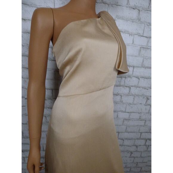 $285 BHLDN Sachin & Babi Chelsea One Shoulder Bow Gown in Neutral 4 NEW - Picture 7 of 16